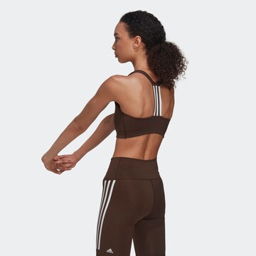 ADIDAS SPORTSWEAR Bustier Sport bh 'Powerimpact' in Bruin