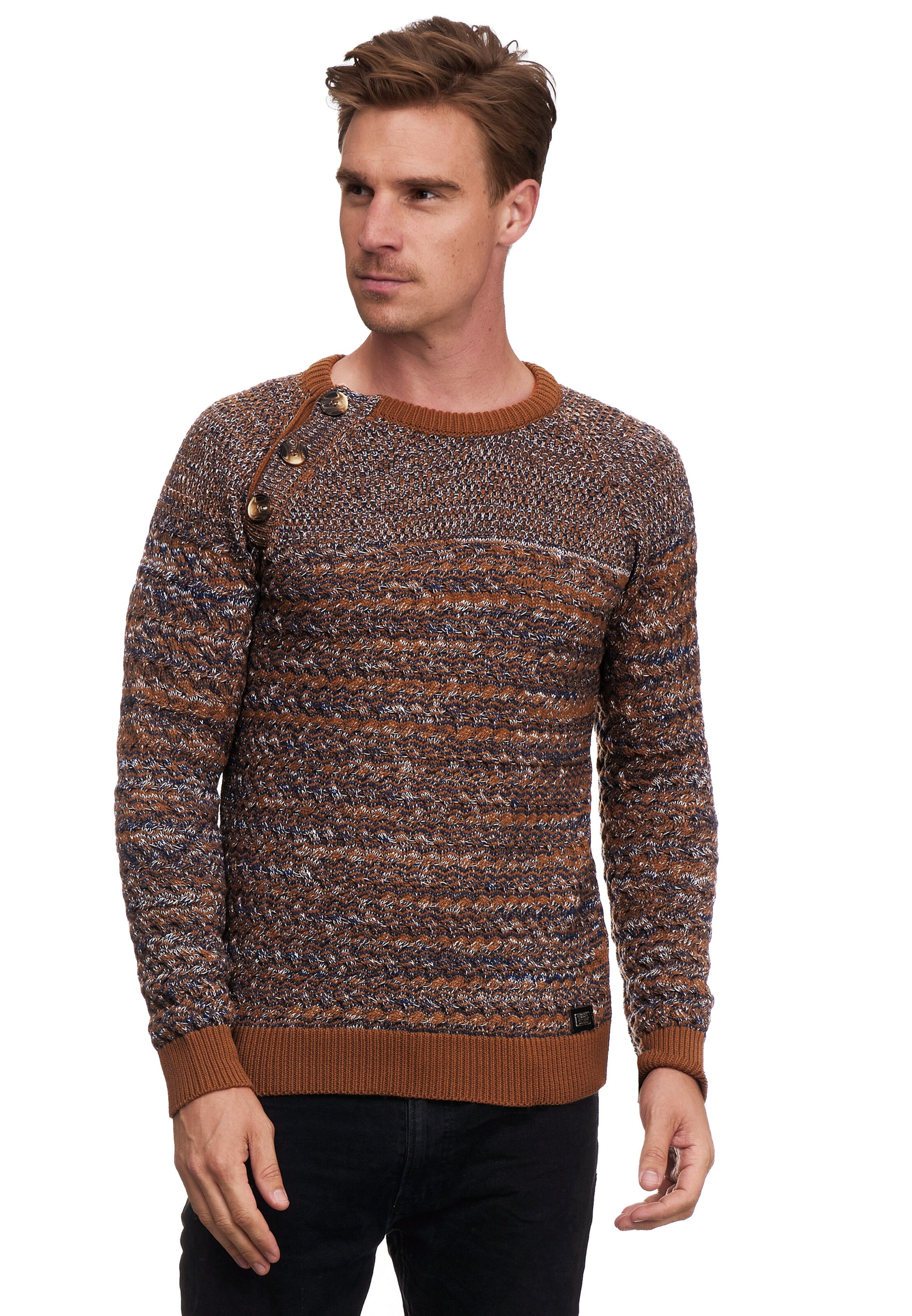 Rusty Neal Pullover in Braun: Vorderseite