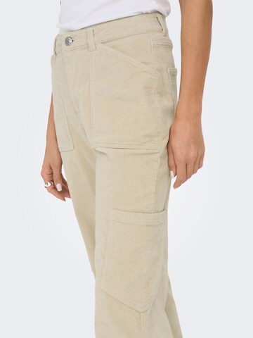 ONLY Regular Cargobroek in Beige