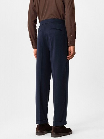 regular Pantaloni con pieghe 'Ludovico' di Antioch in blu