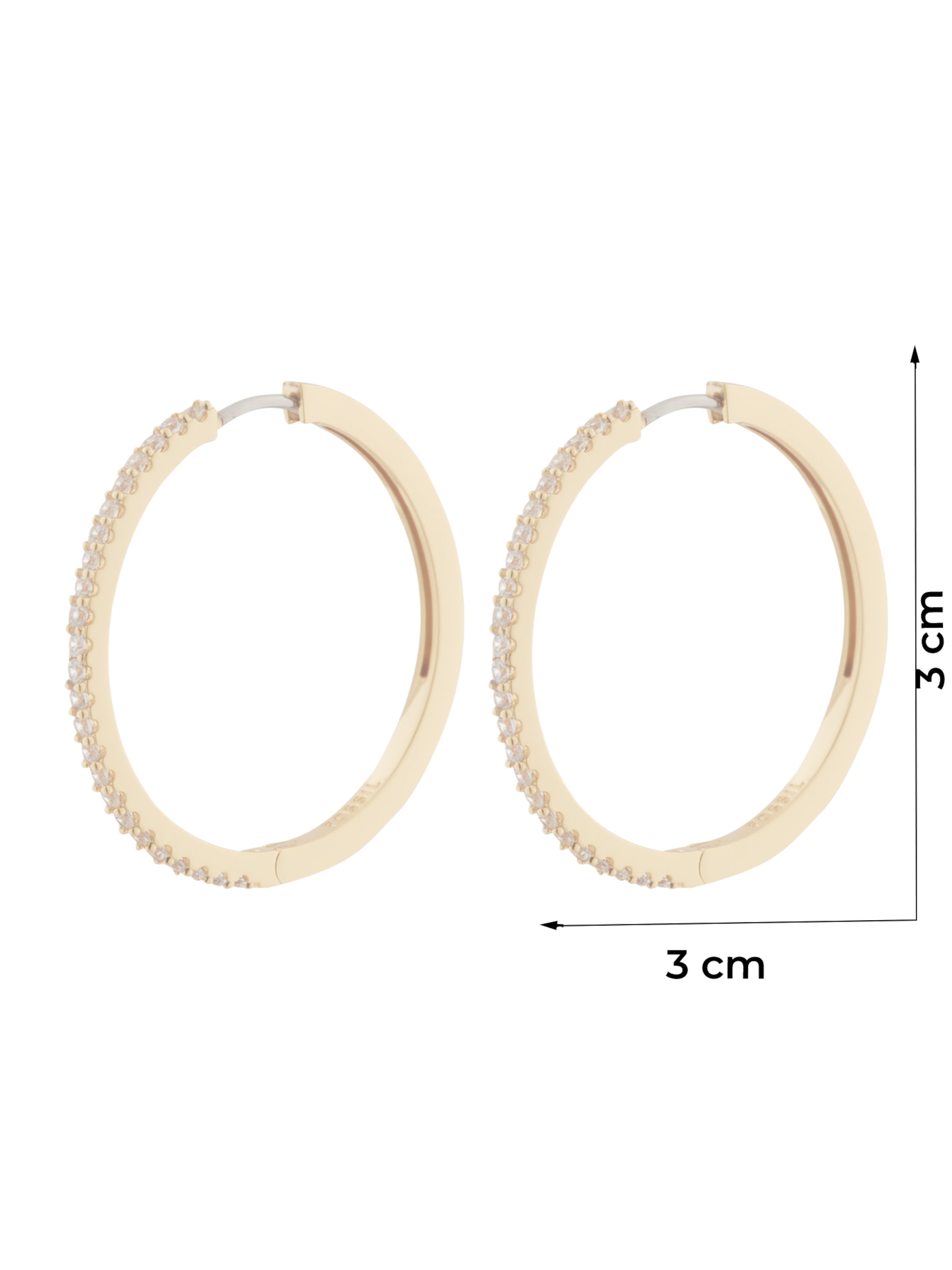 FOSSIL Σκουλαρίκια σε χρυσό