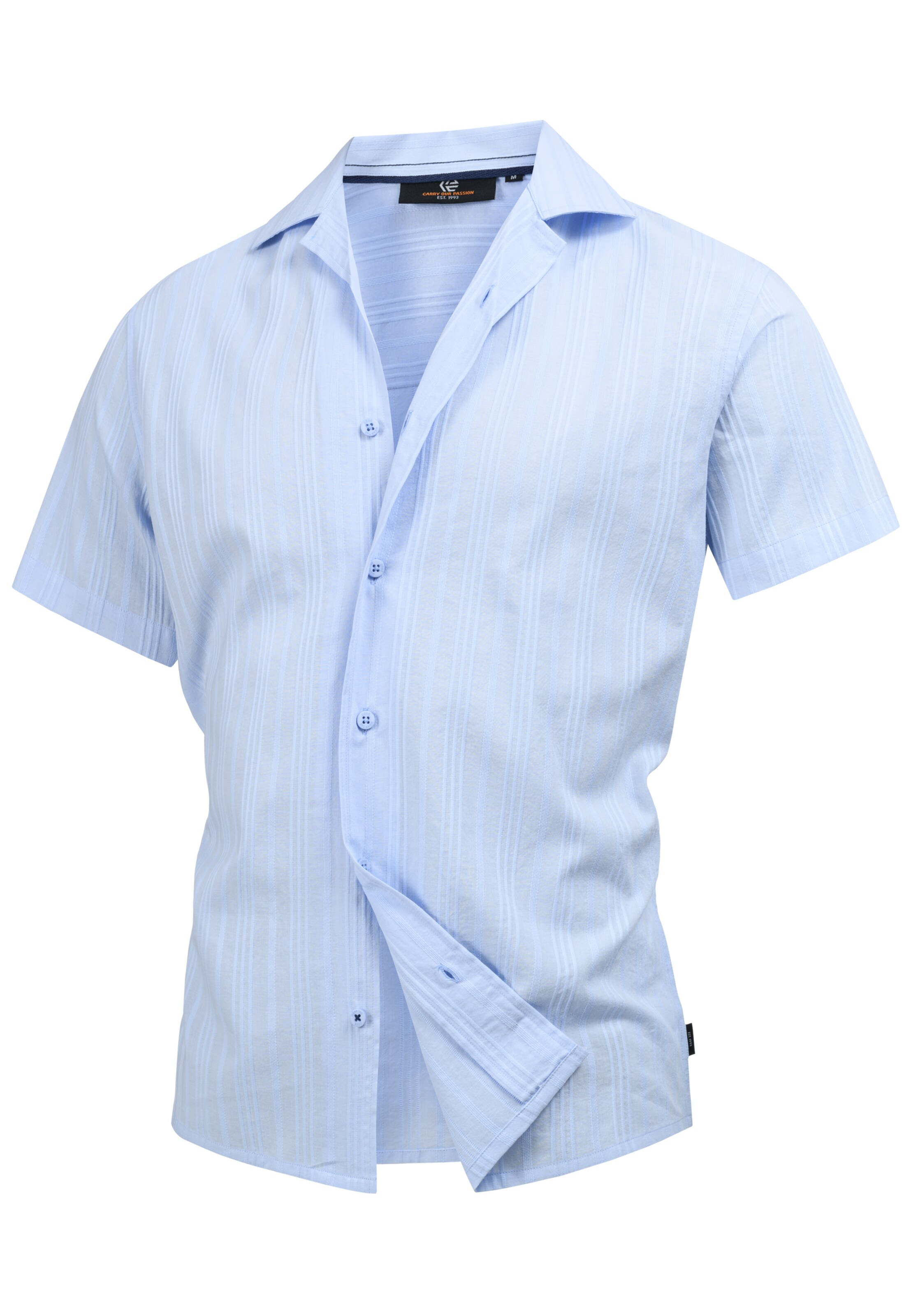 INDICODE JEANS Regular fit Overhemd 'Way' in Blauw: voorkant