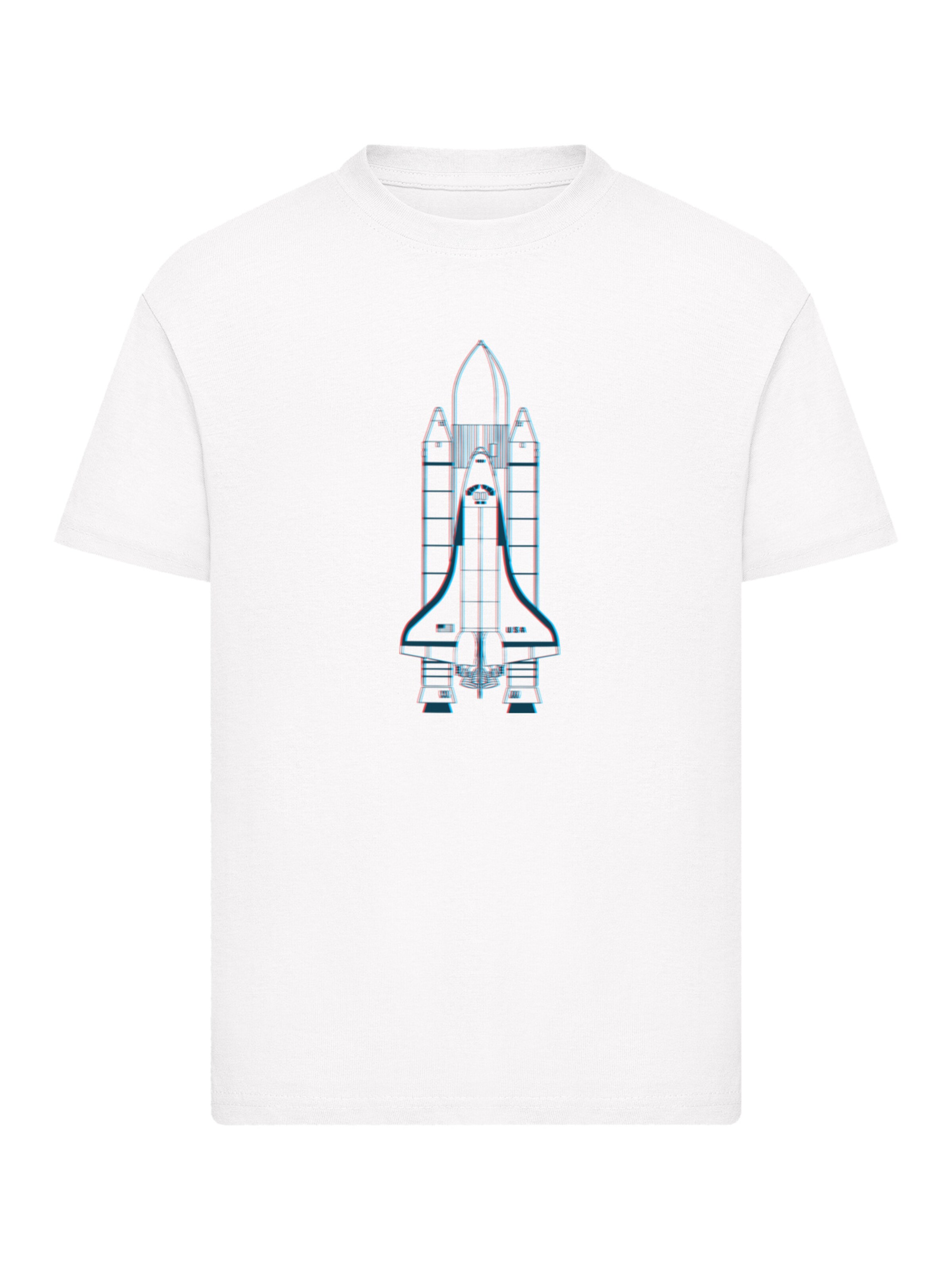 F4NT4STIC T-Shirt 'NASA' in Weiß: Vorderseite