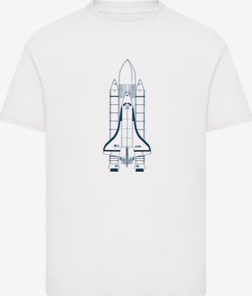 F4NT4STIC Shirt 'NASA' in White: front