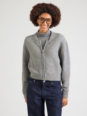 VERO MODA Strickjacke 'VMHANNA' in Grau: Vorderseite
