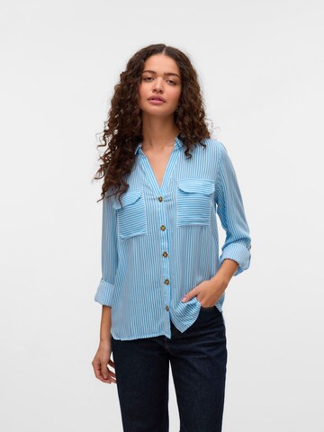 VERO MODA Blouse 'VMBumpy' in Blue: front