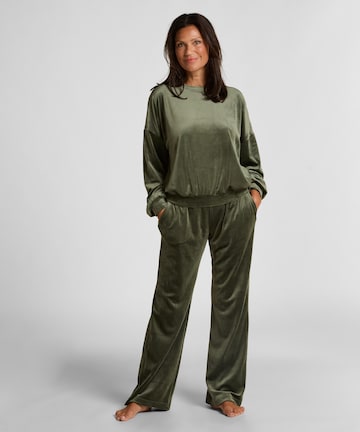 Pantalon de pyjama Hunkemöller en vert : devant
