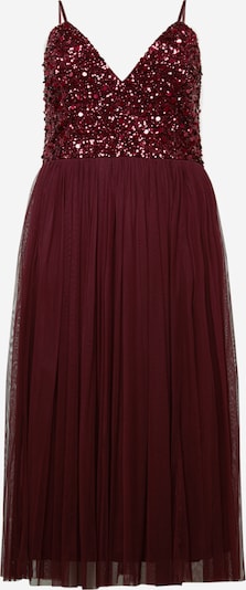 Lace & Beads Plus Iltapuku 'Azalia' koossa 44 värissä burgundin punainen, Tuotenäkymä
