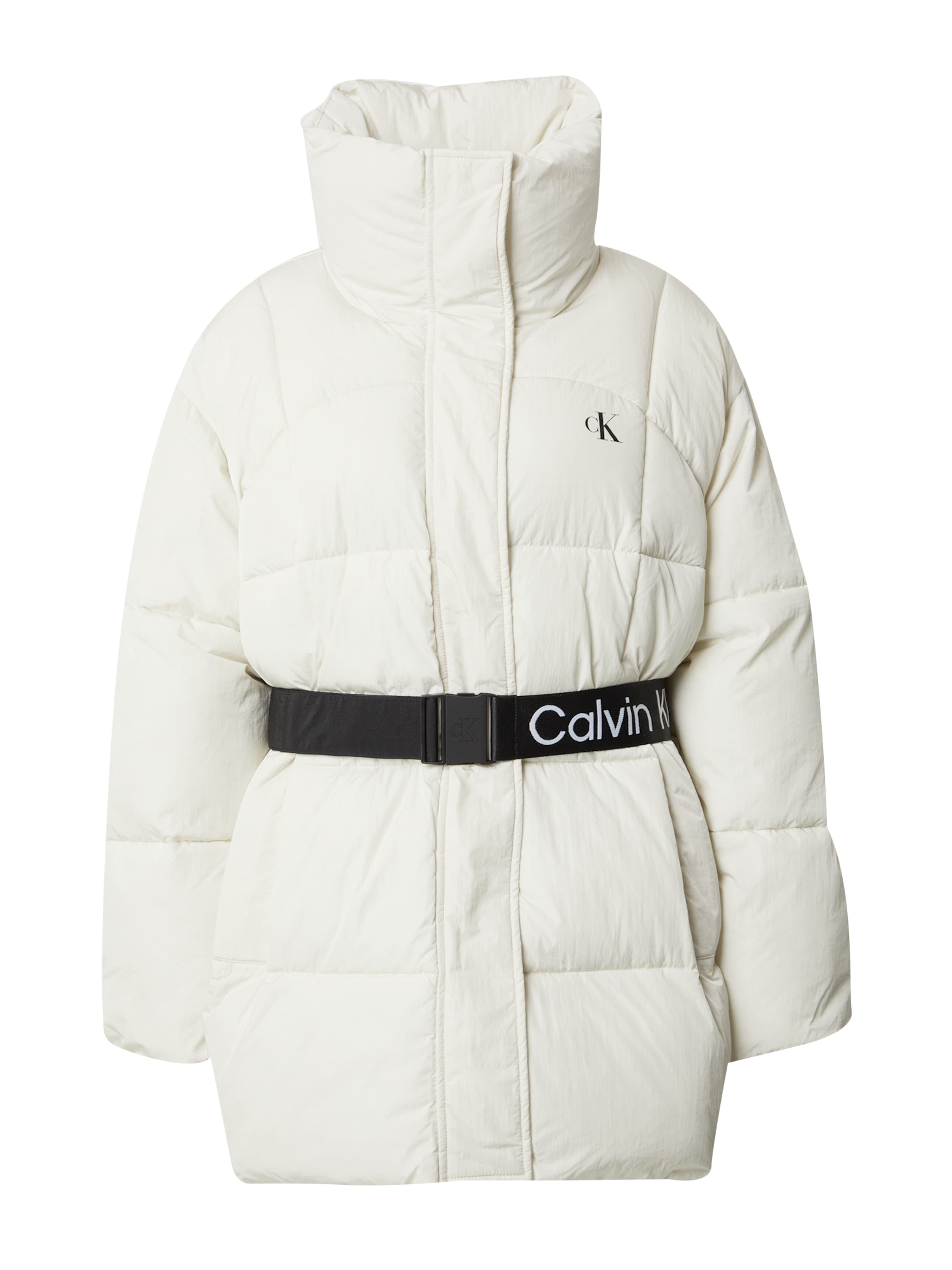 Calvin Klein Jeans Jacke in Weiß: Vorderseite