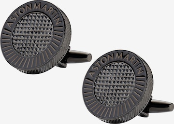 Aston Martin Manschettenknöpfe in Schwarz: Vorderseite