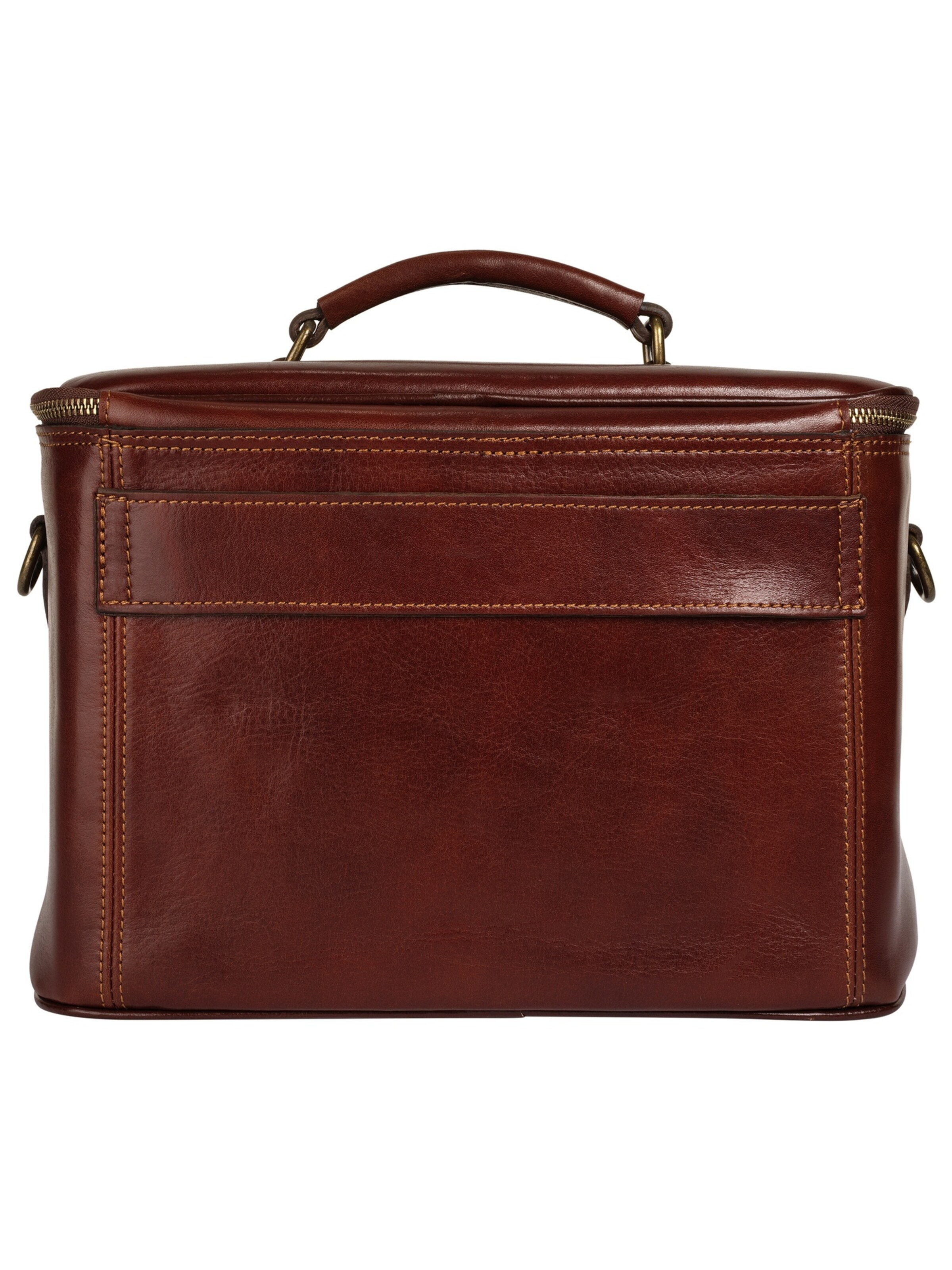 Trousse de maquillage piké en marron