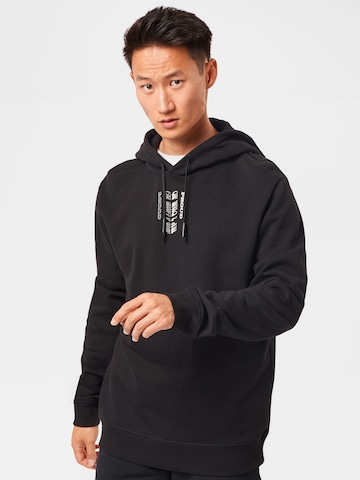 HUGO Red Sweatshirt 'Darrett' in Black: front