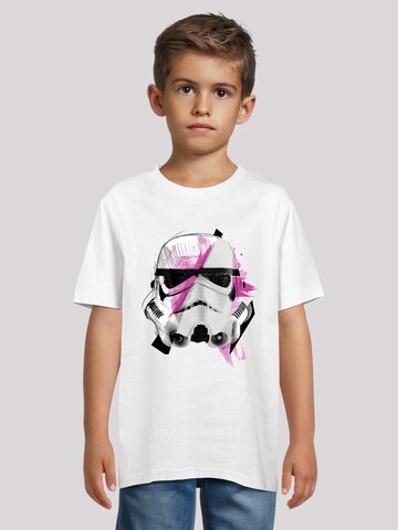 T-Shirt 'Star Wars Stormtrooper Command Sketch' F4NT4STIC en blanc : devant