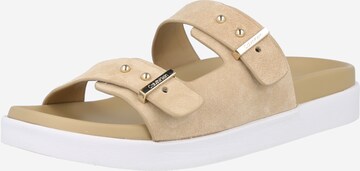 Calvin Klein Mules 'ERGONOMIC SLIDE' in Beige: front