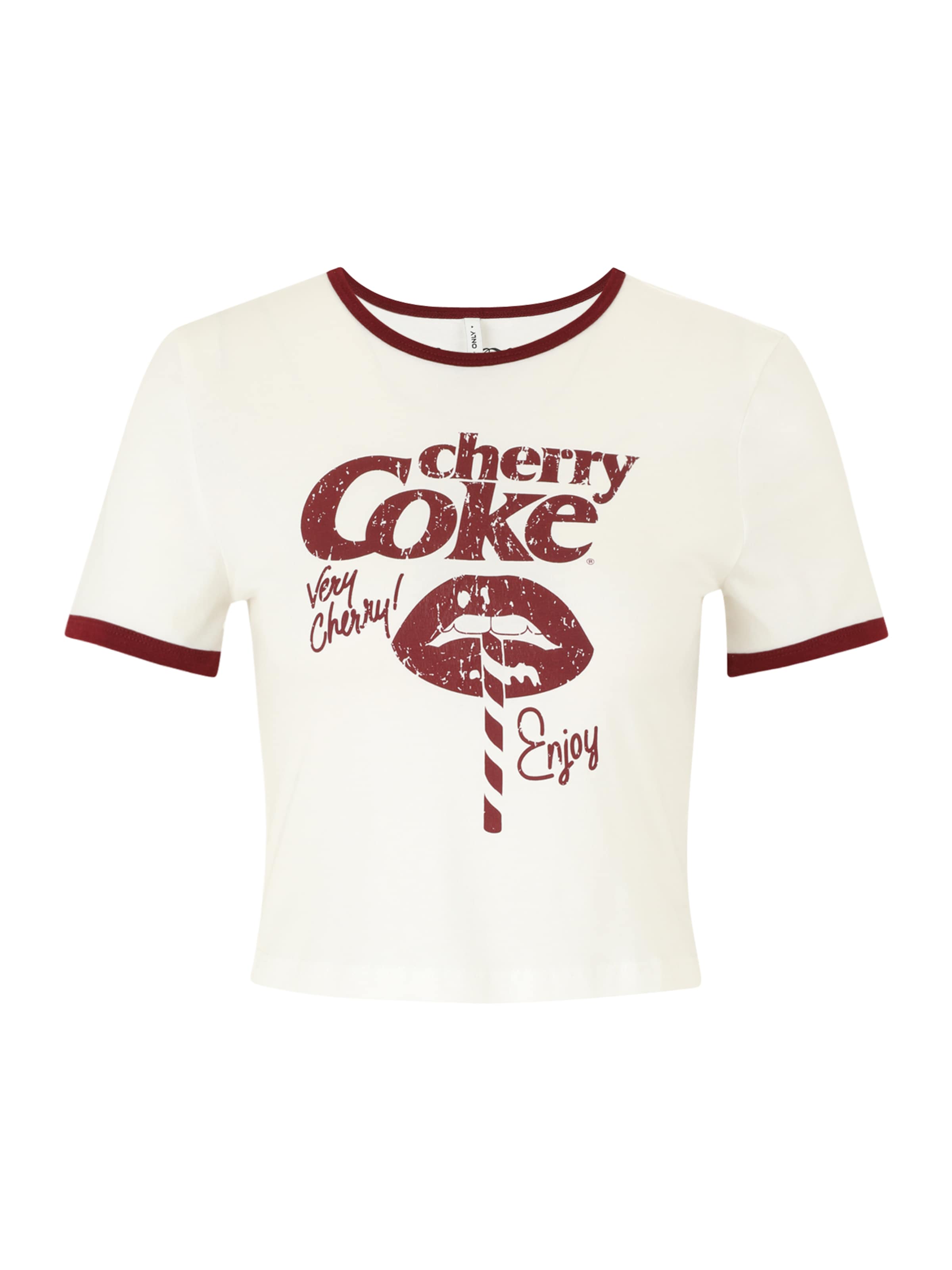 Only Petite - Camiseta 'ONLCOCA COLA' en blanco: frente