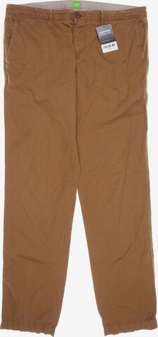 BOSS Green Pants in 34 in Brown: front