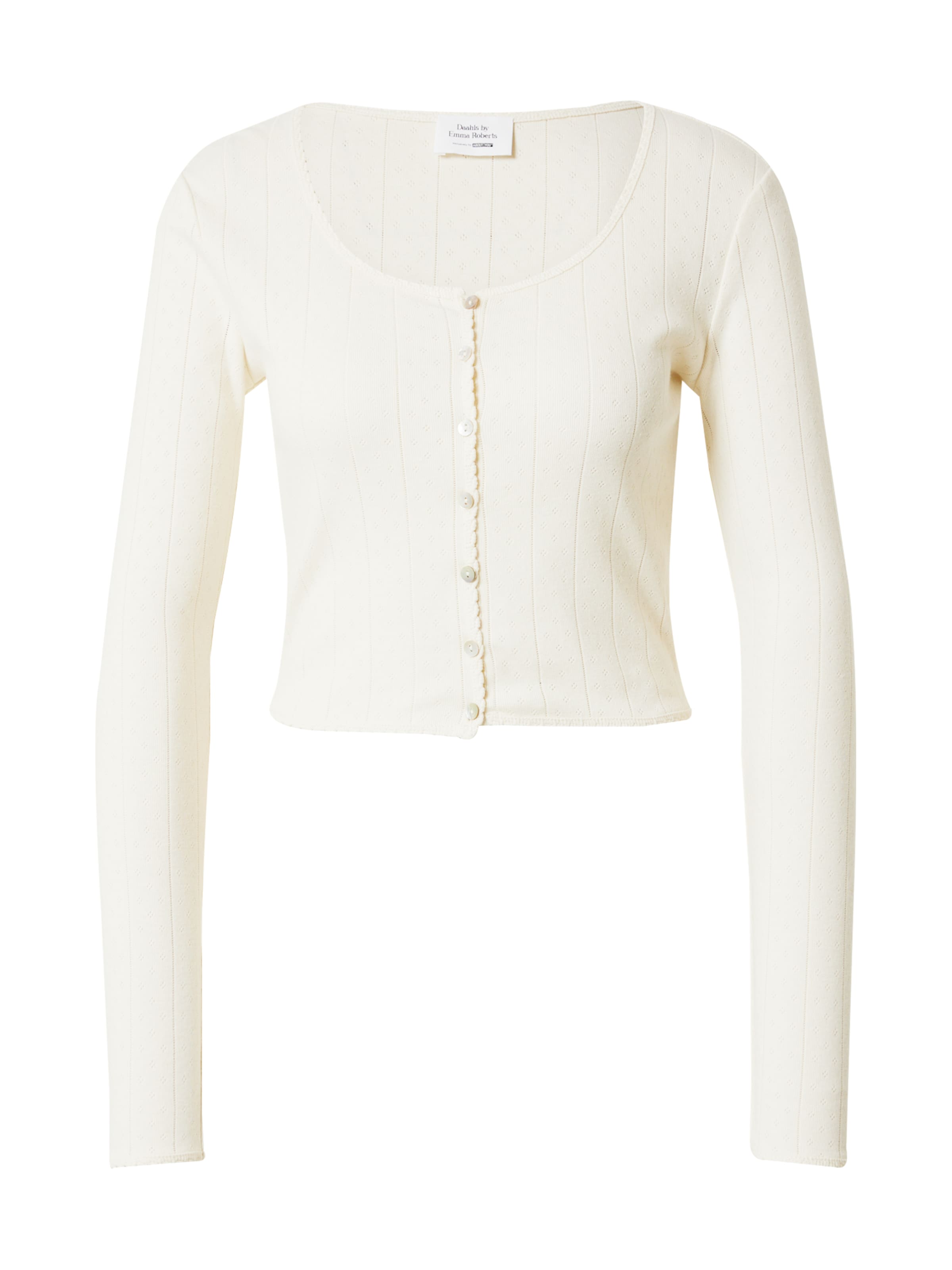 Daahls by Emma Roberts exclusively for ABOUT YOU Kardigan 'Cami' – béžová: přední strana