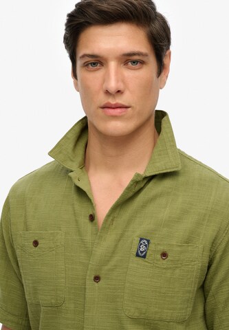 Superdry Regular fit Button Up Shirt in Green