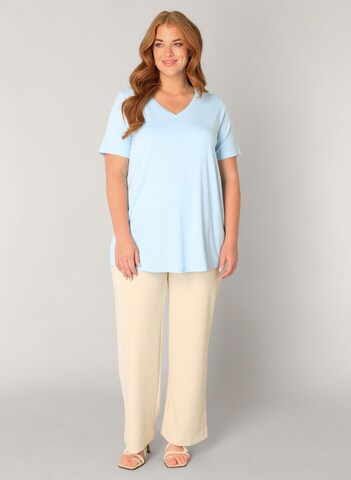 BASE LEVEL CURVY Shirt 'Alba' in Blue