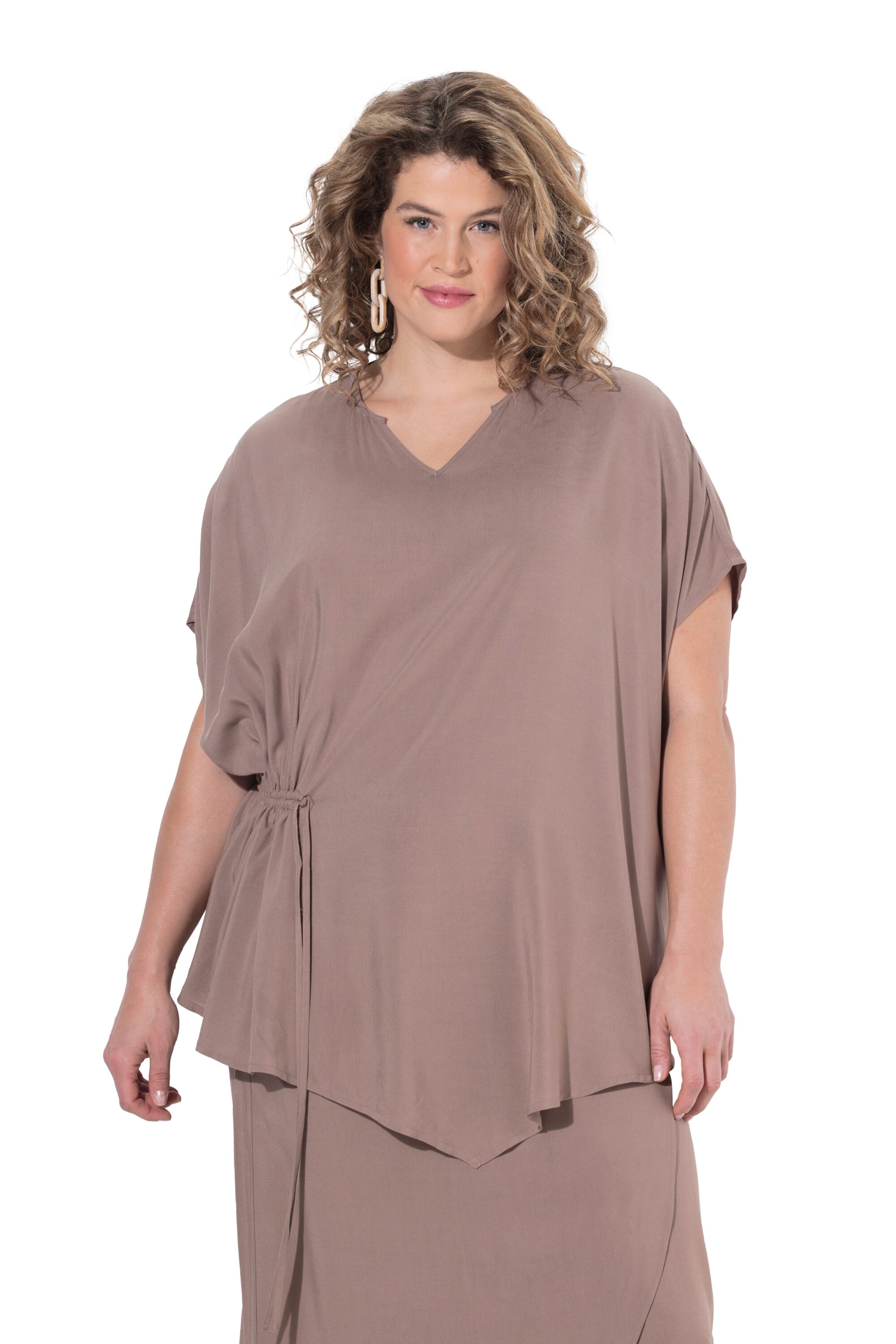 Ulla Popken Tunic in Brown: front