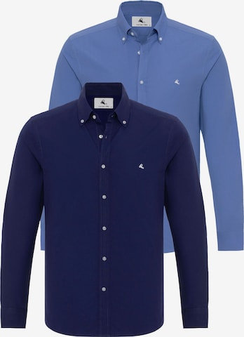 Chemise Daniel Hills en bleu : devant