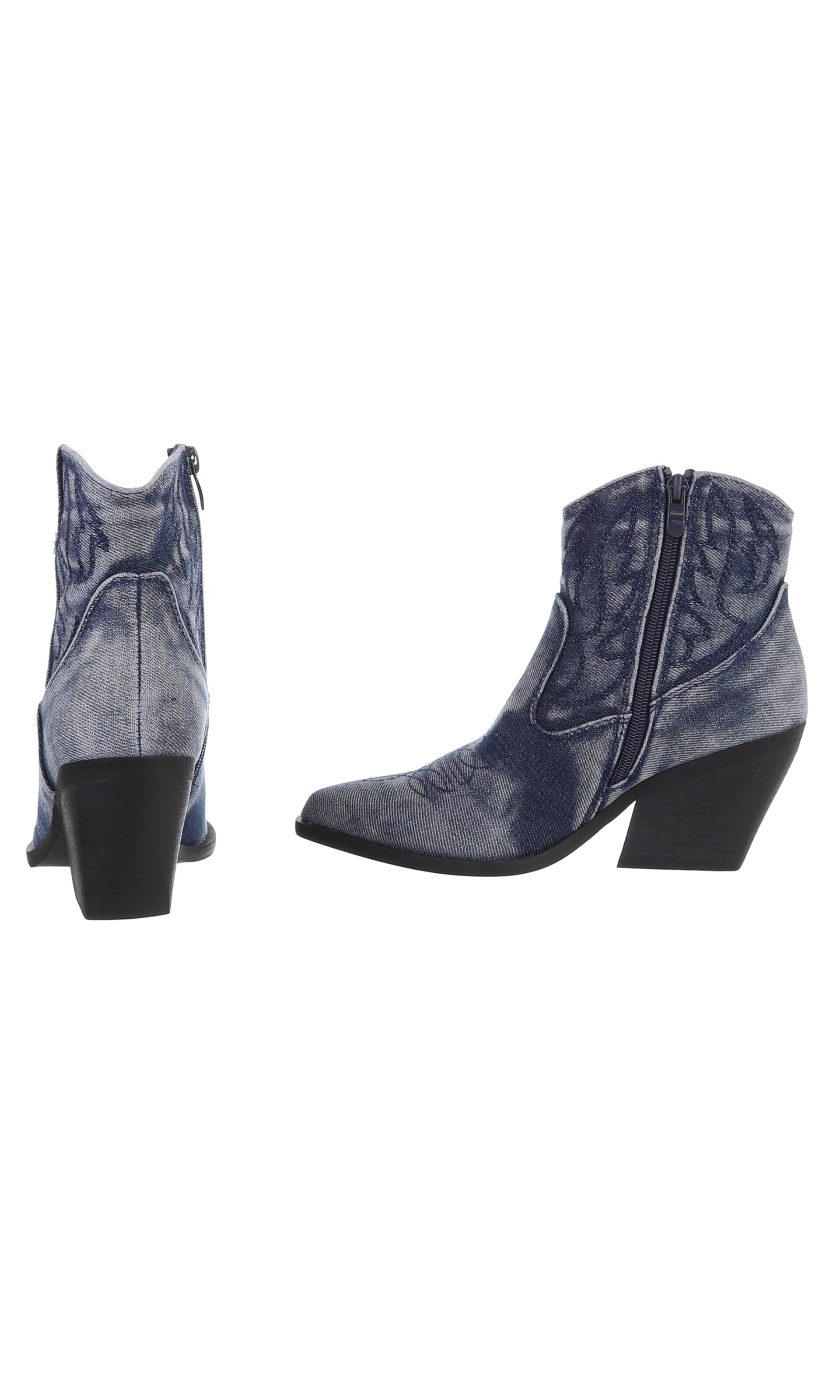 Ital-Design Cowboy Boots in Blue