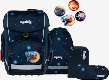 ergobag Backpack 'Schulranzen-Set cubo Set' in Blue: front