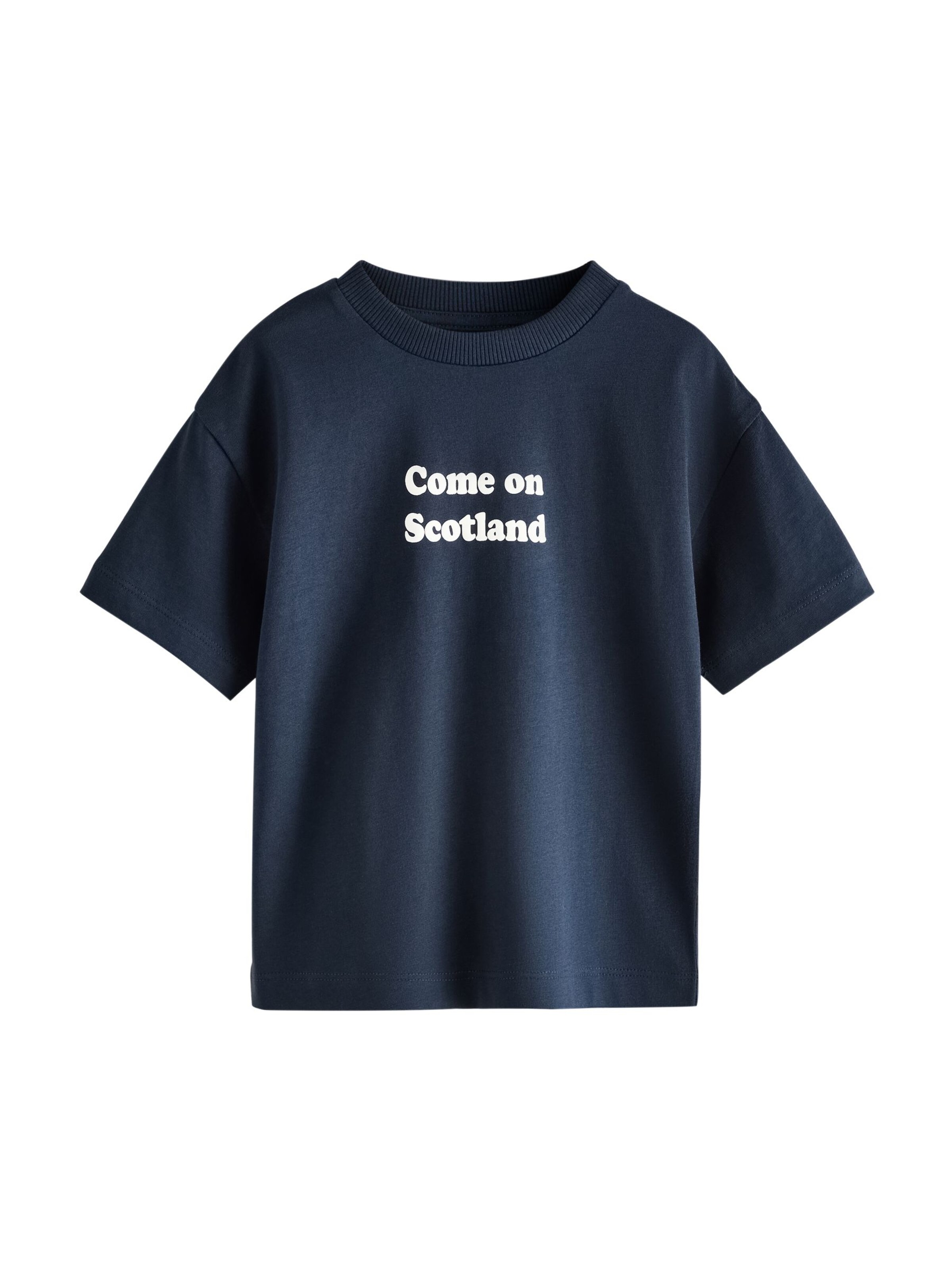 Next T-Shirt in Blau: Vorderseite