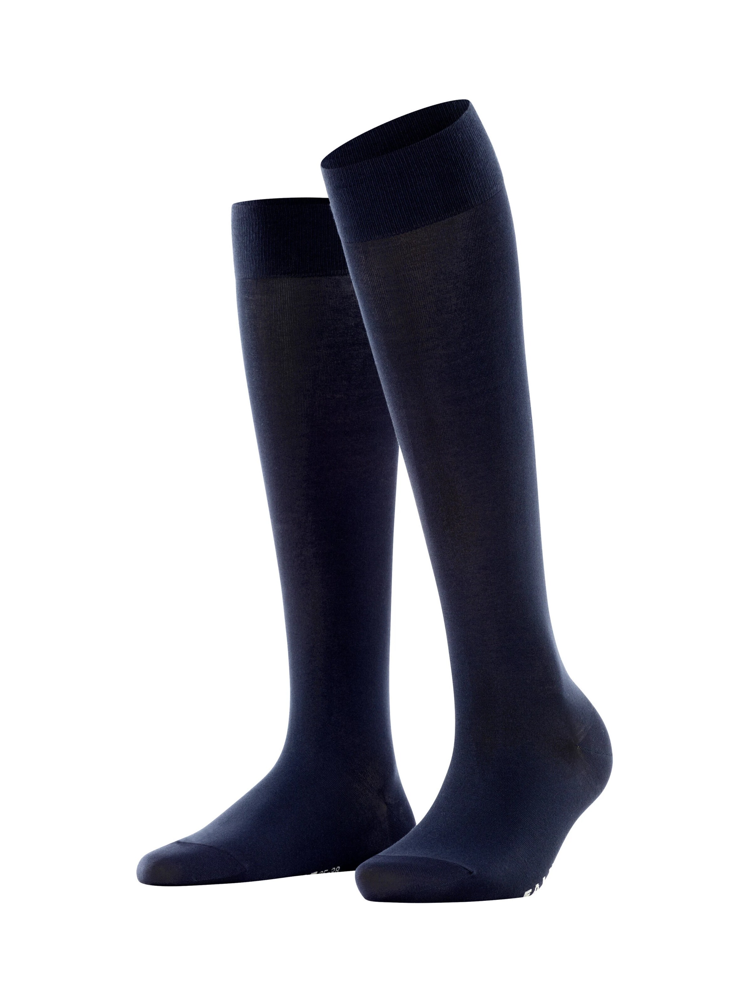 FALKE Kniestrümpfe 'Cotton Touch'‌‌‌‌‌‌‌‌‌‌ in Blau: Vorderseite
