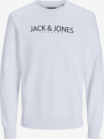 Sweat-shirt JACK & JONES en blanc : devant