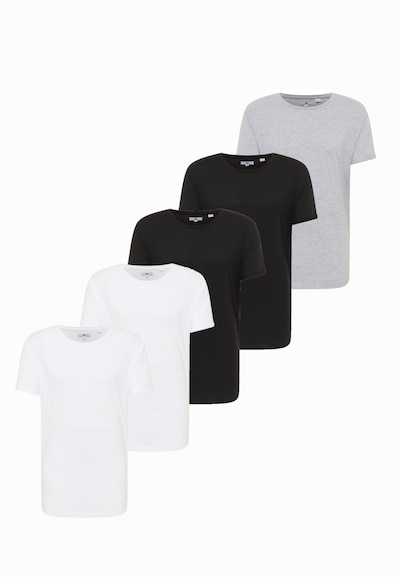 MO Μπλουζάκι σε γκρι μελανζέ / μαύρο / λευκό, Άποψη προϊόντος