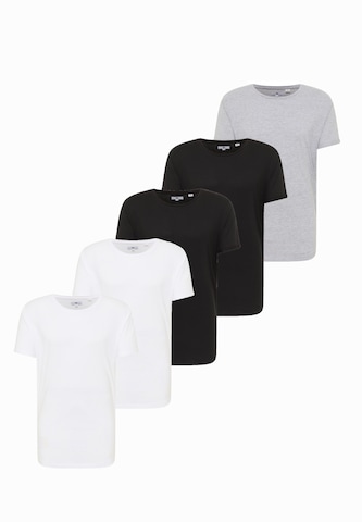 T-Shirt MO en gris : devant