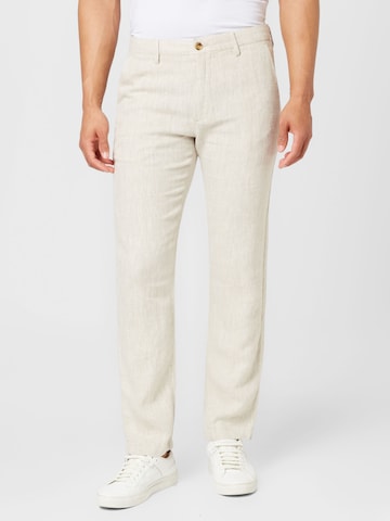 NN07 Regular Hose 'Karl' in Beige: Vorderseite