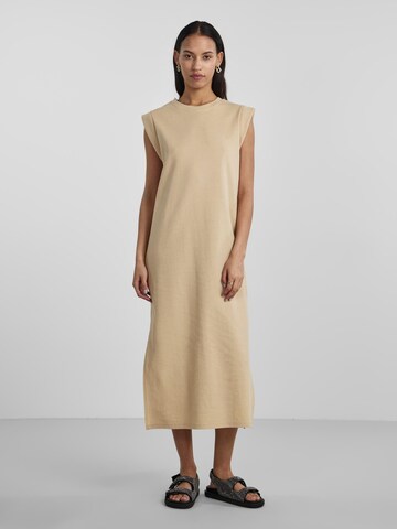 PIECES Kleid 'Chilli' in Beige: predná strana