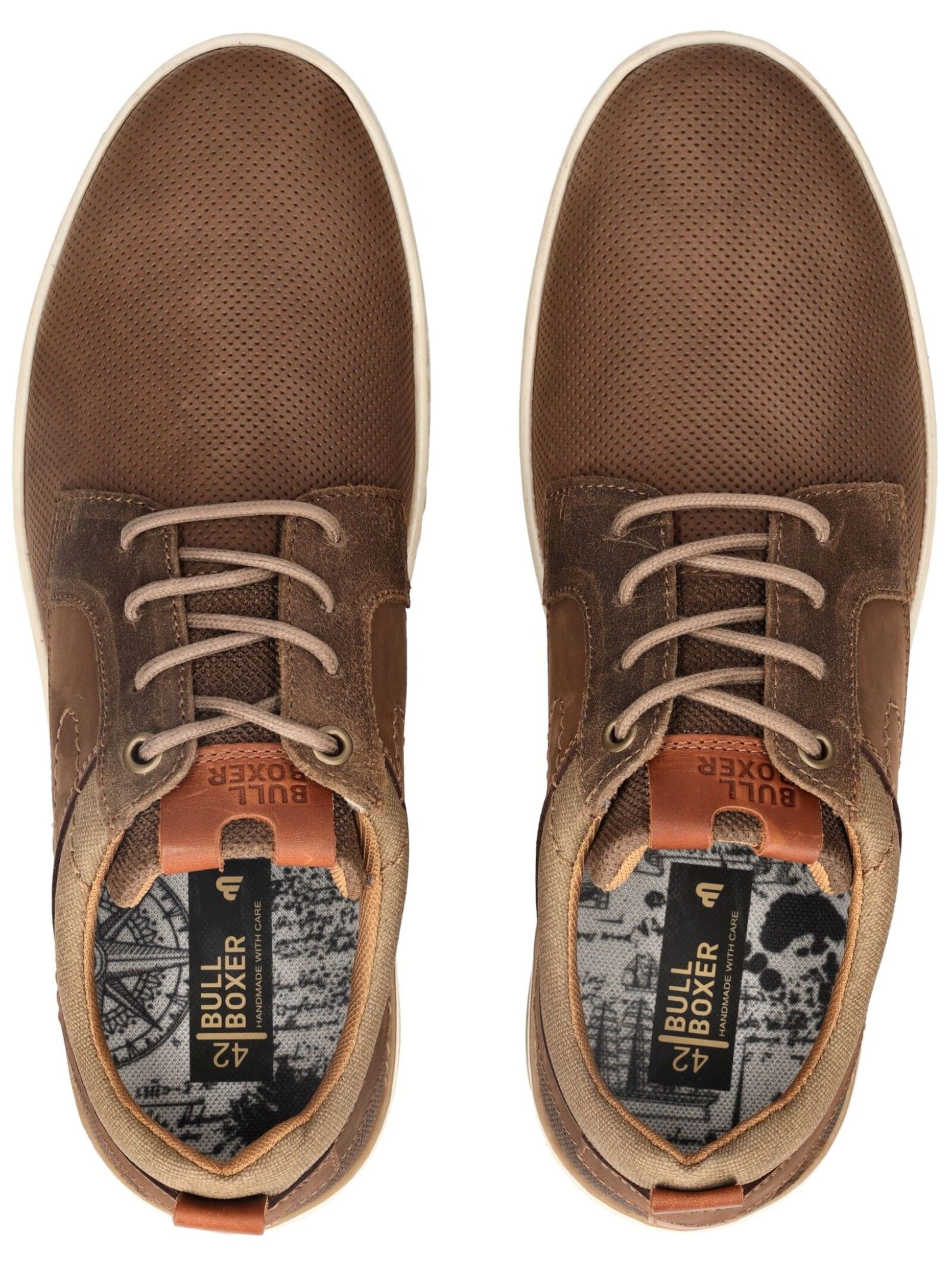 BULLBOXER Schnürschuh in Braun