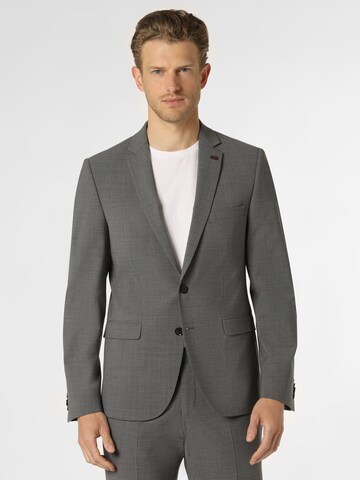 Finshley & Harding London Slim fit Colbert ' Brixdon ' in Grijs: voorkant
