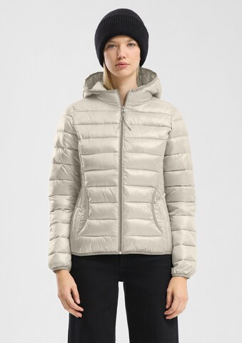 QS Between-season jacket in Beige: front