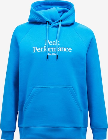 PEAK PERFORMANCE Sweatshirt in Blue: front