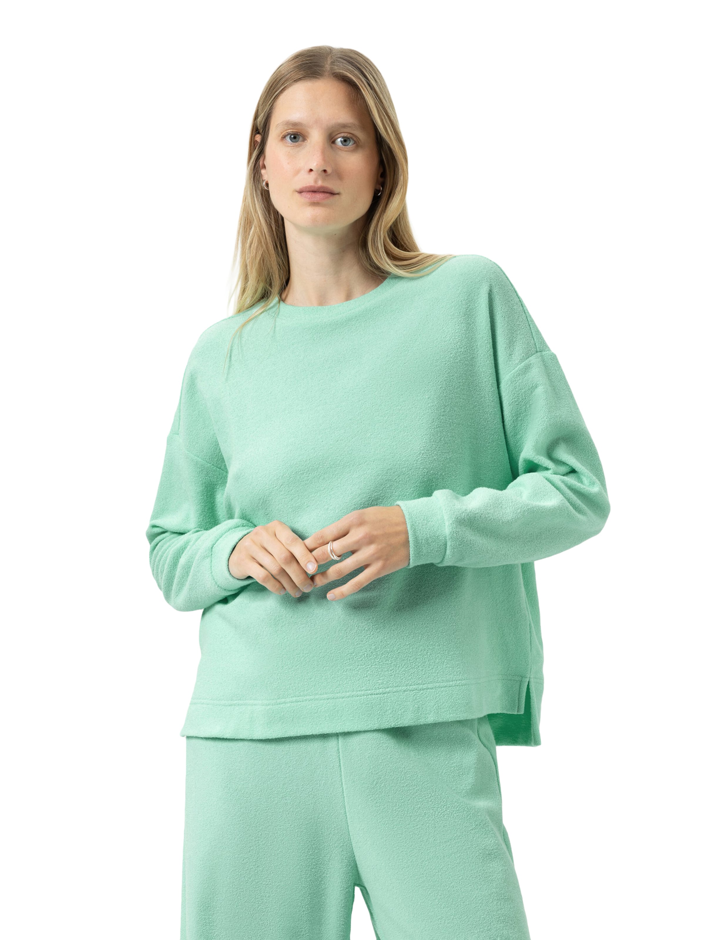 Mey Sweatshirt 'Beach' in Green: front
