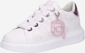 Karl Lagerfeld Sneakers laag in Wit: voorkant