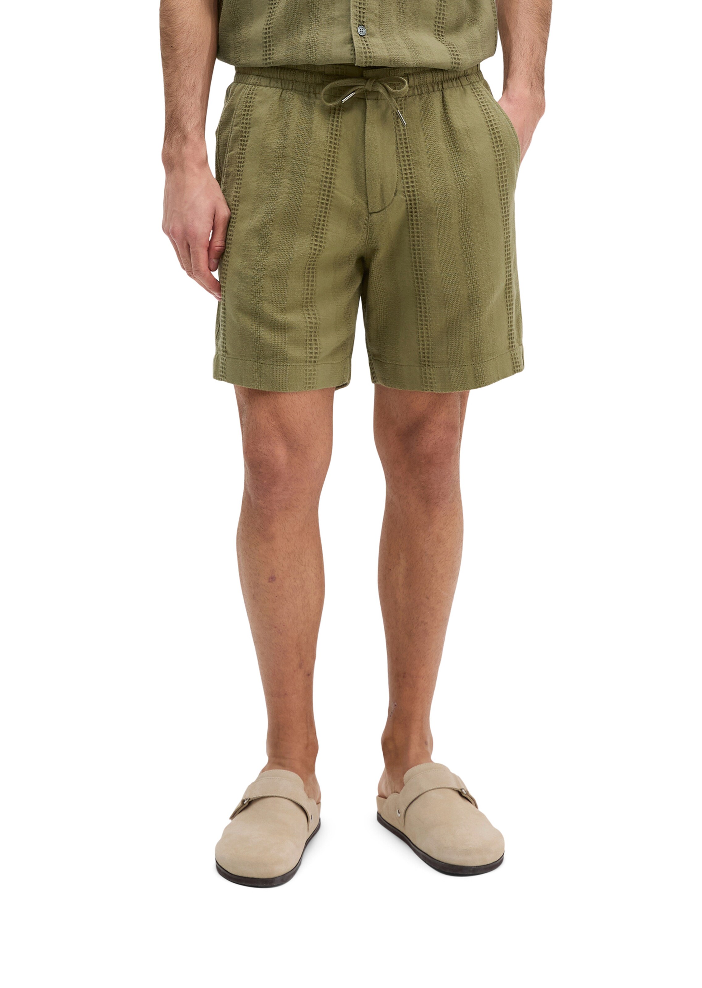 Marc O'Polo Regular Broek 'Arik' in Groen: voorkant