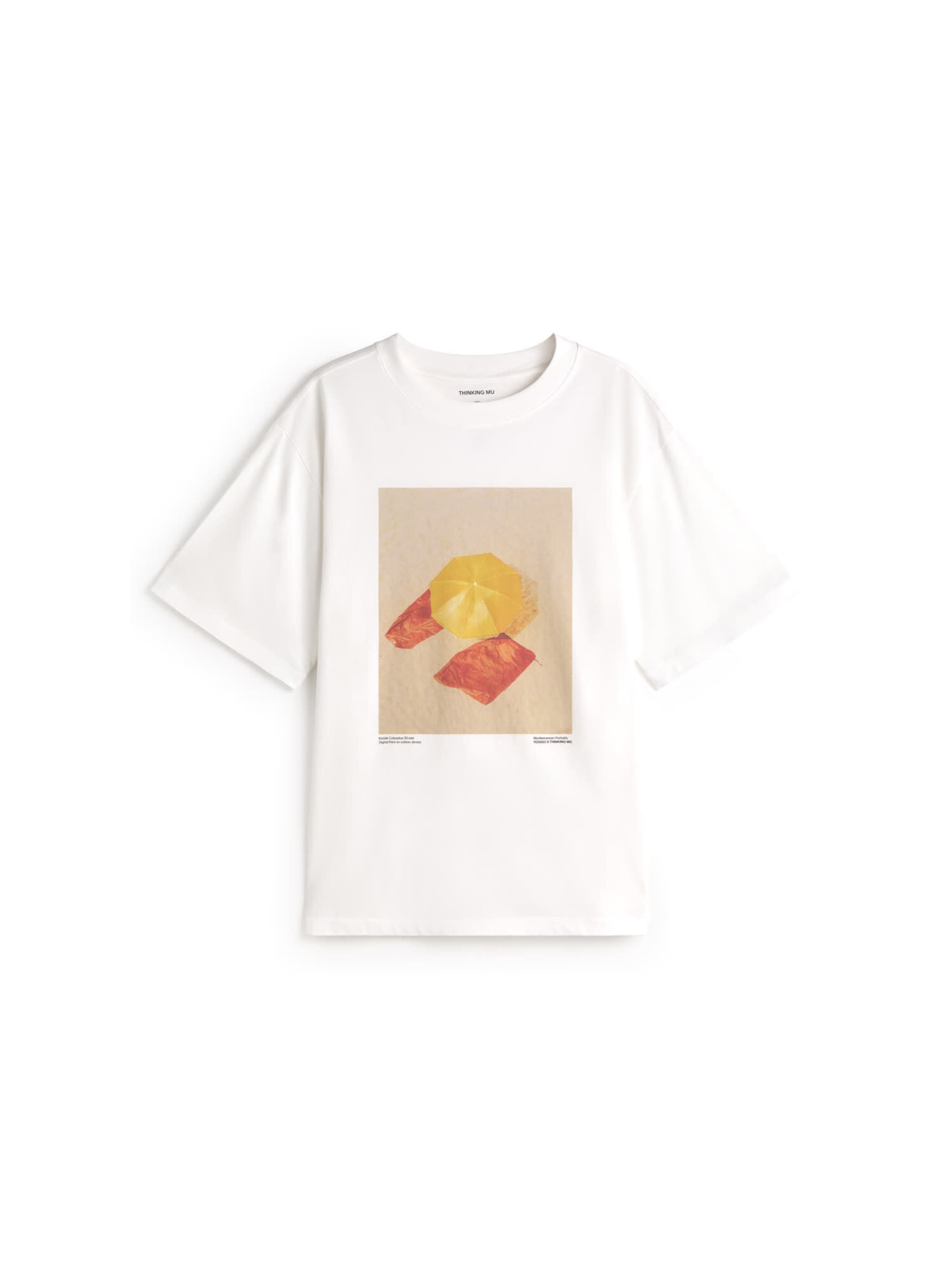 Thinking MU T-Shirt 'ERIC' in Weiß: Vorderseite
