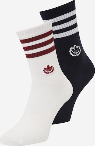 Chaussettes 'Premium Crew ' ADIDAS ORIGINALS en noir : devant