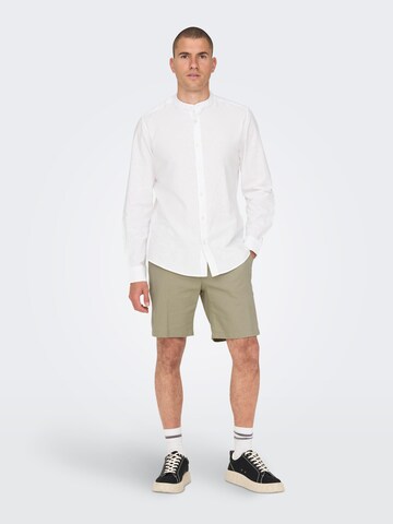 Only & Sons Štandardný strih Chino nohavice 'Eli' - Sivá
