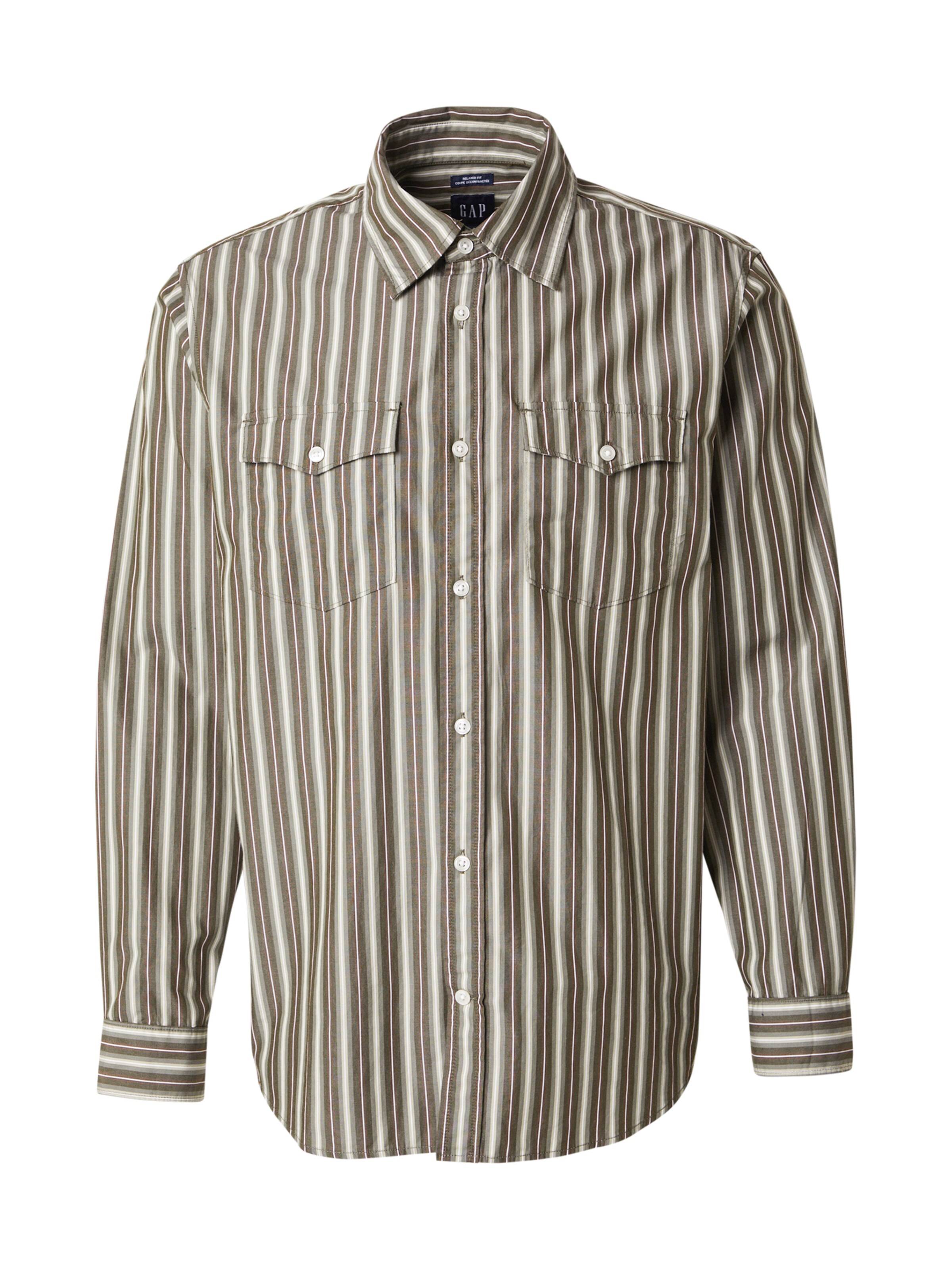 GAP Regular Fit Hemd in Grau: Vorderseite