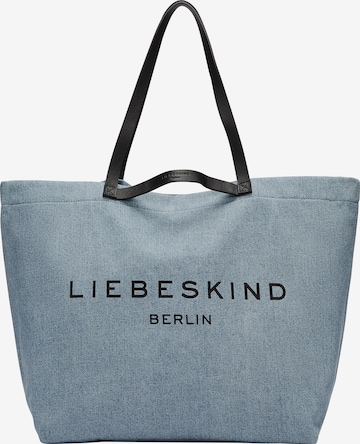 Liebeskind Berlin Nákupní taška 'Aurora' – modrá: přední strana