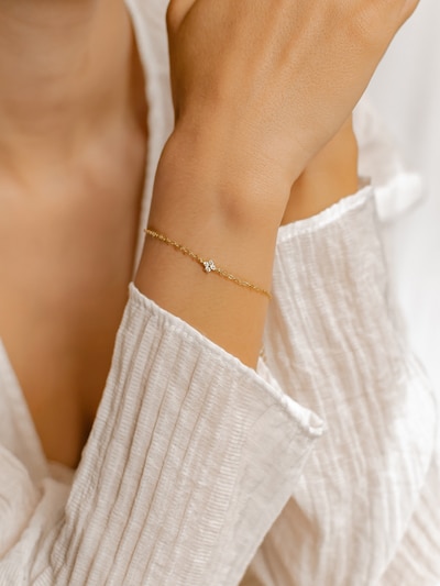 Hey Happiness Bracelet 'Bloom' in 16 cm in Gold, Item view
