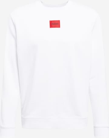 HUGO Red Sweatshirt 'Diragol' i hvid: forside