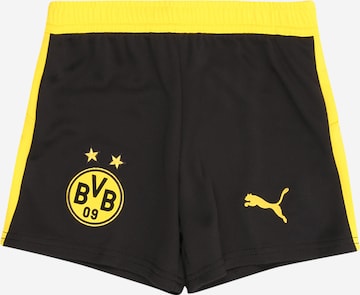 juoda PUMA Standartinis Sportinės kelnės 'Borussia Dortmund 25/26': priekis