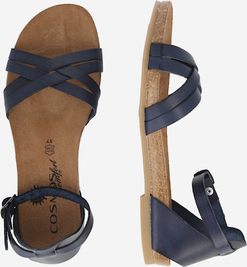 COSMOS COMFORT Páskové sandály – modrá
